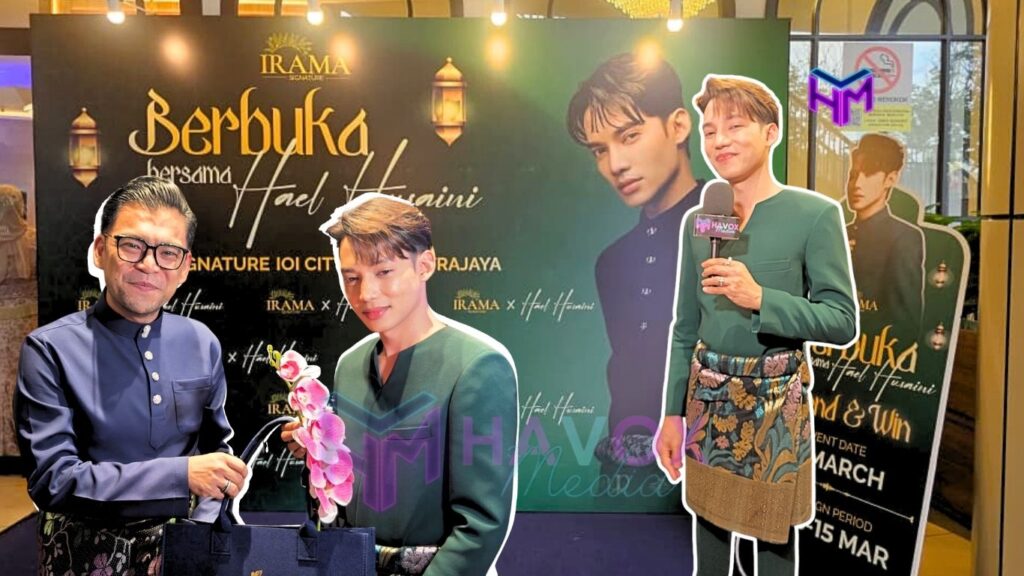 Hael Husaini sebagai muse IRAMA Signature dalam pengalaman rumah terbuka Raya eksklusif di IOI City Mall Putrajaya